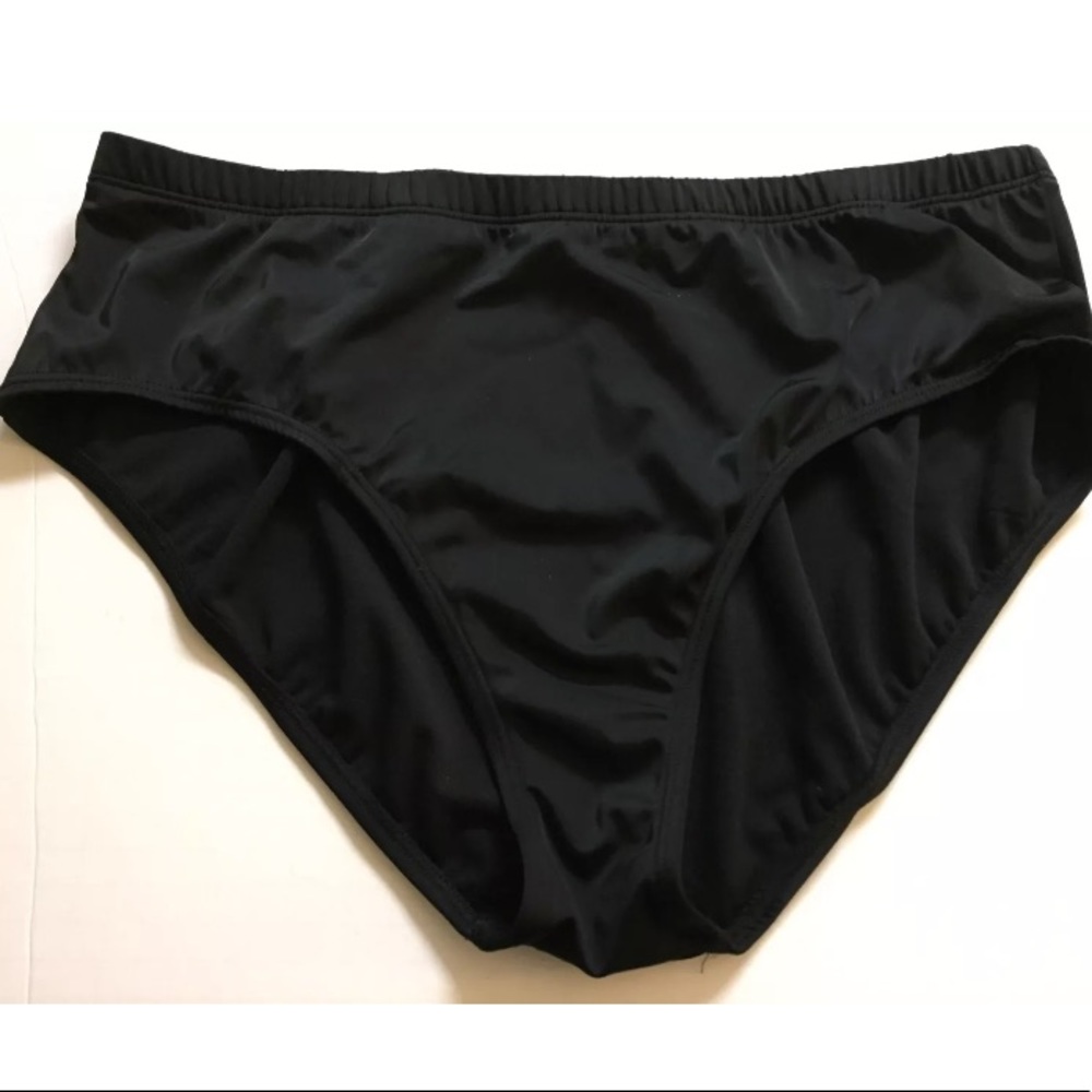 Lane Bryant 22W Black  Swim Brief Swimsuit Bottom